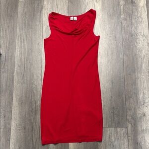 City DKNY Red Dress Chic and Stylish